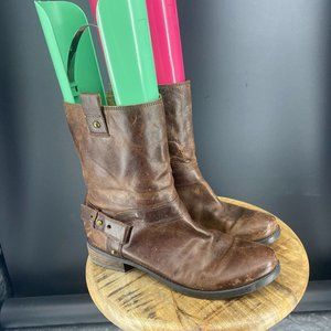 Nine West Combat Boots Quala Womens 9m 